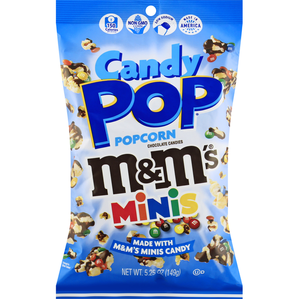 Candy Pop M&Ms Minis Popcorn 5.25oz 12ct